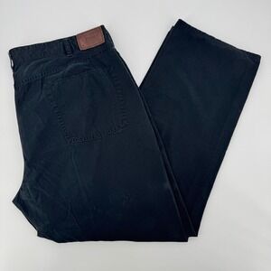 Polo Ralph Lauren Men's Black Cotton Pants 42x30 Straight Leg